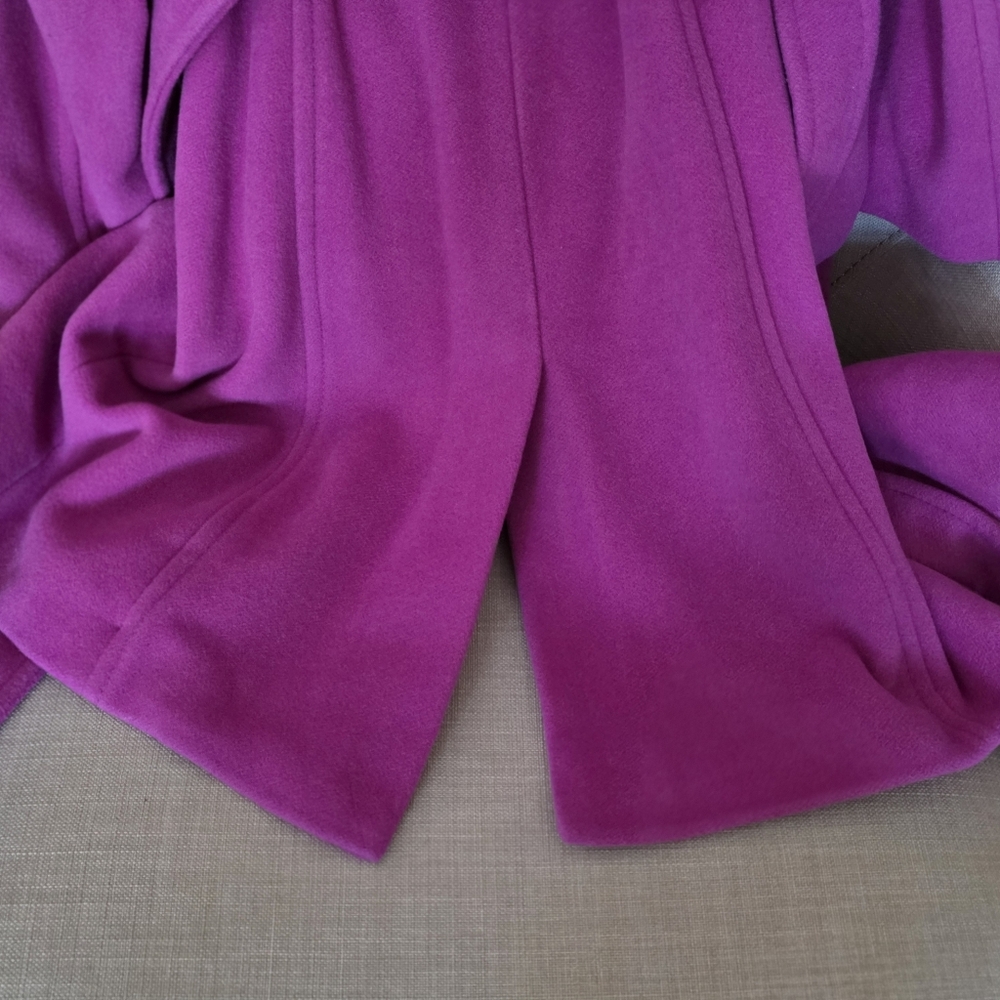 NWOT Coach Extra Small Fusha Peacoat With Silver Buttons - Picture 11 of 12